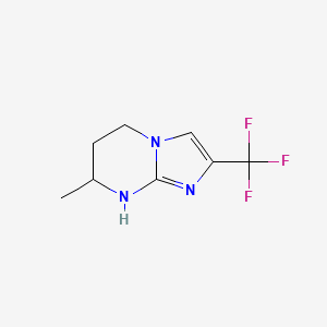 7-Methyl-2-(trifluoromethyl)-5H,6H,7H,8H-imidazo[1,2-a]pyrimidine