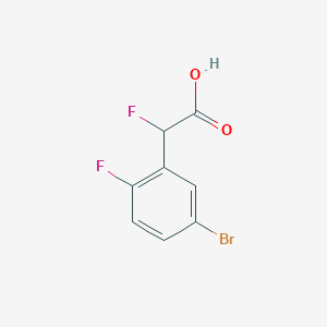 2-(5-Bromo-2-fluorophenyl)-2-fluoroacetic acid