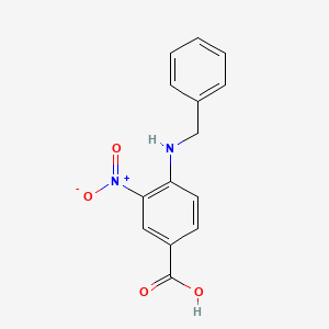 molecular formula C14H12N2O4 B1307285 4-(Benzylamino)-3-nitrobenzoic acid CAS No. 68502-37-4