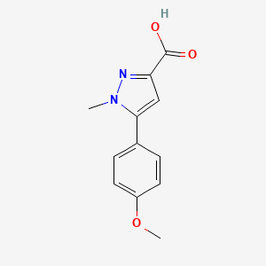 molecular formula C12H12N2O3 B1307288 5-(4-甲氧基苯基)-1-甲基吡唑-3-羧酸 CAS No. 957312-76-4