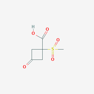 1-Methanesulfonyl-3-oxocyclobutane-1-carboxylic acid