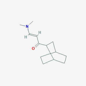 molecular formula C13H21NO B13072967 1-{Bicyclo[2.2.2]octan-2-yl}-3-(dimethylamino)prop-2-en-1-one 