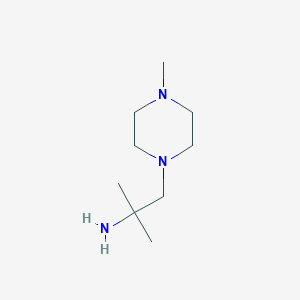 molecular formula C9H21N3 B1307297 2-Methyl-1-(4-methylpiperazin-1-yl)propan-2-amine CAS No. 84725-48-4