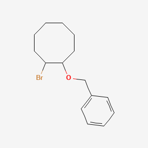 molecular formula C15H21BrO B13072998 1-(Benzyloxy)-2-bromocyclooctane CAS No. 90054-74-3