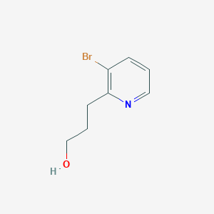 molecular formula C8H10BrNO B13073005 3-(3-Bromopyridin-2-yl)propan-1-ol 