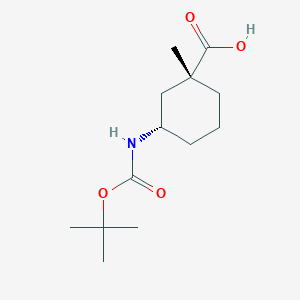 (1S,3S)-Rel-3-(tert-butoxycarbonylamino)-1-methyl-cyclohexanecarboxylic acid