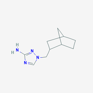 molecular formula C10H16N4 B13073025 1-({bicyclo[2.2.1]heptan-2-yl}methyl)-1H-1,2,4-triazol-3-amine 