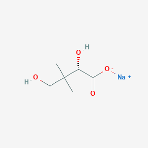 molecular formula C6H11NaO4 B13073027 sodium(S)-2,4-dihydroxy-3,3-dimethylbutanoate 