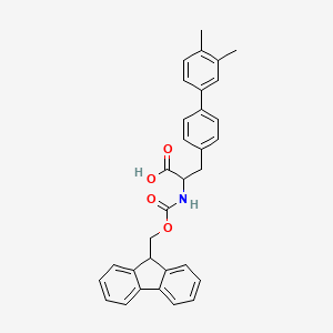 2-((((9H-Fluoren-9-yl)methoxy)carbonyl)amino)-3-(3',4'-dimethyl-[1,1'-biphenyl]-4-yl)propanoic acid