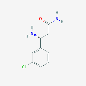 (3R)-3-amino-3-(3-chlorophenyl)propanamide