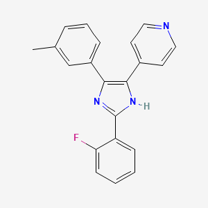 4-(2-(2-Fluorophenyl)-4-(m-tolyl)-1H-imidazol-5-yl)pyridine