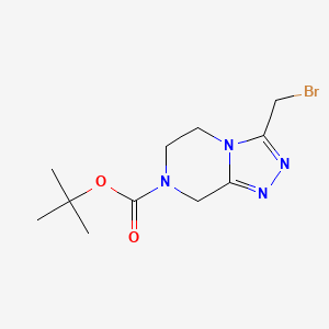 tert-butyl 3-(bromomethyl)-6,8-dihydro-5H-[1,2,4]triazolo[4,3-a]pyrazine-7-carboxylate