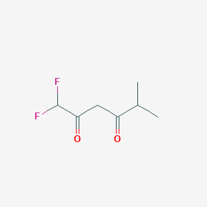 1,1-Difluoro-5-methylhexane-2,4-dione