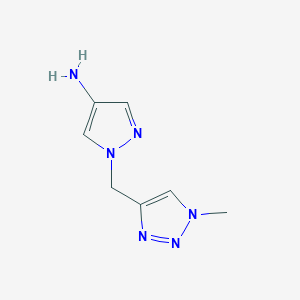 1-[(1-Methyl-1H-1,2,3-triazol-4-yl)methyl]-1H-pyrazol-4-amine