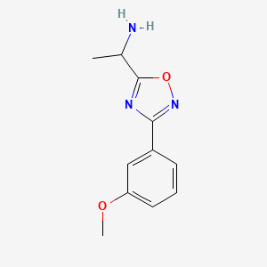 1-[3-(3-Methoxyphenyl)-1,2,4-oxadiazol-5-yl]ethan-1-amine