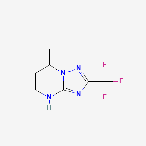 7-Methyl-2-(trifluoromethyl)-4H,5H,6H,7H-[1,2,4]triazolo[1,5-a]pyrimidine