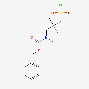 Benzyl N-[3-(chlorosulfonyl)-2,2-dimethylpropyl]-N-methylcarbamate