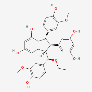 molecular formula C32H32O9 B13073240 Gnemontanin F 