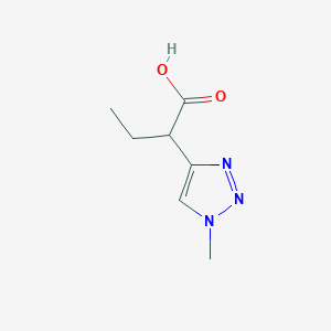 molecular formula C7H11N3O2 B13073256 2-(1-Methyl-1H-1,2,3-triazol-4-yl)butanoic acid 