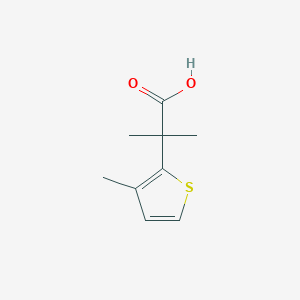 2-Methyl-2-(3-methylthiophen-2-yl)propanoic acid