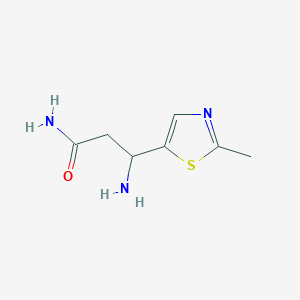 3-Amino-3-(2-methyl-1,3-thiazol-5-yl)propanamide