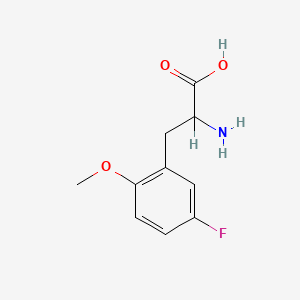 molecular formula C10H12FNO3 B1307331 2-氨基-3-(5-氟-2-甲氧基苯基)丙酸 CAS No. 603105-80-2