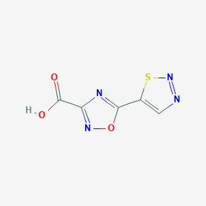 5-(1,2,3-Thiadiazol-5-yl)-1,2,4-oxadiazole-3-carboxylic acid