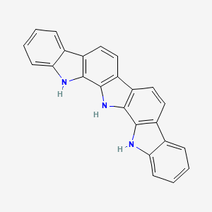 molecular formula C24H15N3 B13073320 12,15,18-triazaheptacyclo[14.11.0.02,14.05,13.06,11.017,25.019,24]heptacosa-1(16),2(14),3,5(13),6,8,10,17(25),19,21,23,26-dodecaene 