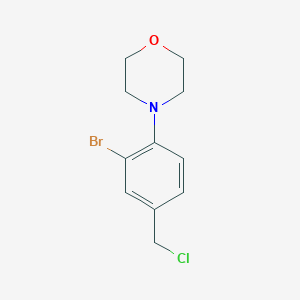 4-[2-Bromo-4-(chloromethyl)phenyl]morpholine