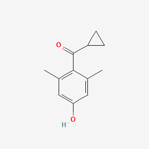 4-Cyclopropanecarbonyl-3,5-dimethylphenol