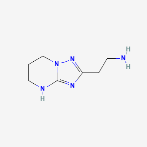 molecular formula C7H13N5 B13073438 2-{4H,5H,6H,7H-[1,2,4]triazolo[1,5-a]pyrimidin-2-yl}ethan-1-amine 