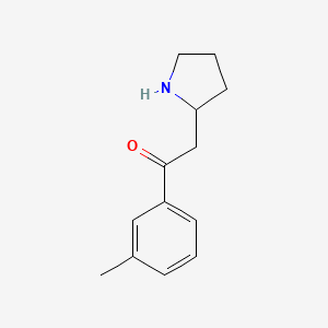 1-(3-Methylphenyl)-2-(pyrrolidin-2-YL)ethan-1-one