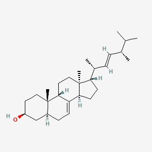 (3S,5S,9R,10S,13R,14R,17R)-17-((2R,5R,E)-5,6-dimethylhept-3-en-2-yl)-10,13-dimethyl-2,3,4,5,6,9,10,11,12,13,14,15,16,17-tetradecahydro-1H-cyclopenta[a]phenanthren-3-ol