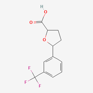 5-[3-(Trifluoromethyl)phenyl]oxolane-2-carboxylic acid