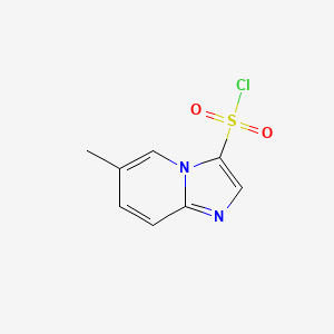 molecular formula C8H7ClN2O2S B13073529 6-Methylimidazo[1,2-A]pyridine-3-sulfonyl chloride 