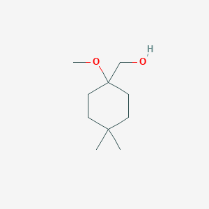 molecular formula C10H20O2 B13073537 (1-Methoxy-4,4-dimethylcyclohexyl)methanol CAS No. 1855794-61-4