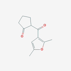 2-(2,5-Dimethylfuran-3-carbonyl)cyclopentan-1-one