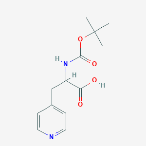 molecular formula C13H18N2O4 B1307355 Boc-3-(4-吡啶基)-DL-丙氨酸 CAS No. 33814-94-7