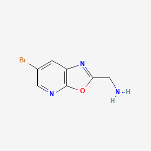 (6-Bromooxazolo[5,4-b]pyridin-2-yl)methanamine