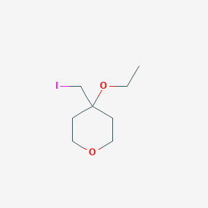 4-Ethoxy-4-(iodomethyl)oxane