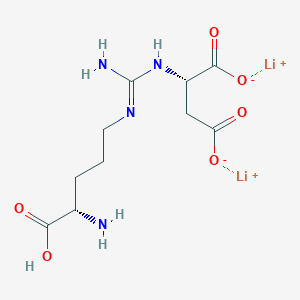 molecular formula C10H16Li2N4O6 B13073581 L-Argininosuccinicacidlithiumsalt 