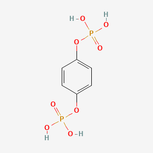 molecular formula C6H8O8P2 B13073625 p-Phenylenediphosphoric acid 