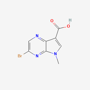 3-Bromo-5-methyl-5H-pyrrolo[2,3-b]pyrazine-7-carboxylicacid