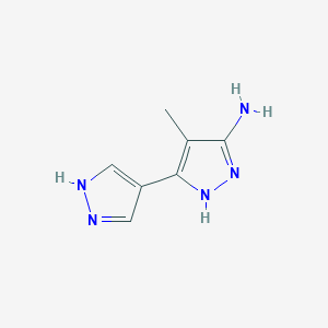 4-Methyl-3-(1H-pyrazol-4-YL)-1H-pyrazol-5-amine