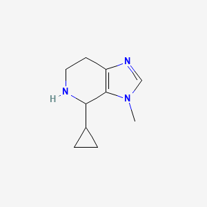 molecular formula C10H15N3 B13073717 4-Cyclopropyl-3-methyl-3H,4H,5H,6H,7H-imidazo[4,5-C]pyridine 