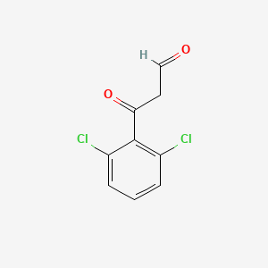 molecular formula C9H6Cl2O2 B13073737 3-(2,6-Dichlorophenyl)-3-oxopropanal 