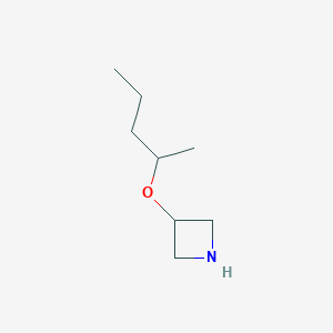 molecular formula C8H17NO B13073745 3-(Pentan-2-yloxy)azetidine 