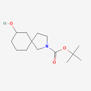 molecular formula C14H25NO3 B13073747 tert-Butyl7-hydroxy-2-azaspiro[4.5]decane-2-carboxylate 