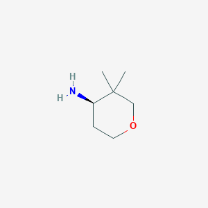 (4R)-3,3-Dimethyloxan-4-amine