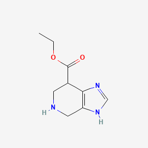 molecular formula C9H13N3O2 B13073762 Ethyl 1H,4H,5H,6H,7H-imidazo[4,5-c]pyridine-7-carboxylate 